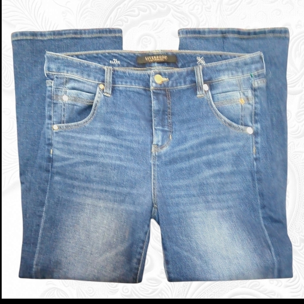 Liverpool The Flare Blue Denim Jeans 10/30